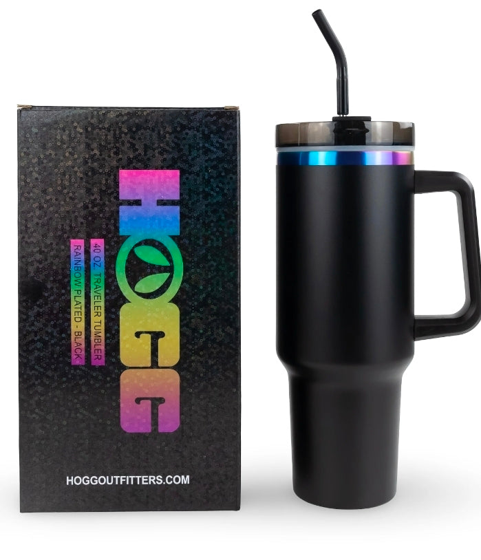 40 OZ Rainbow Tumbler - Laser Engraved