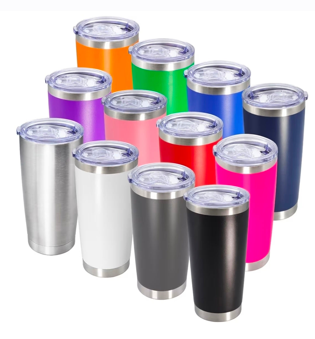 20oz Powder Coated Tumblers - Laser Engraving