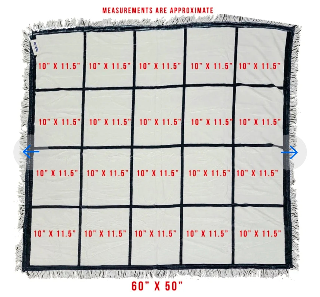 Custom Sublimation Photo Blankets - Personalized Memory Blankets