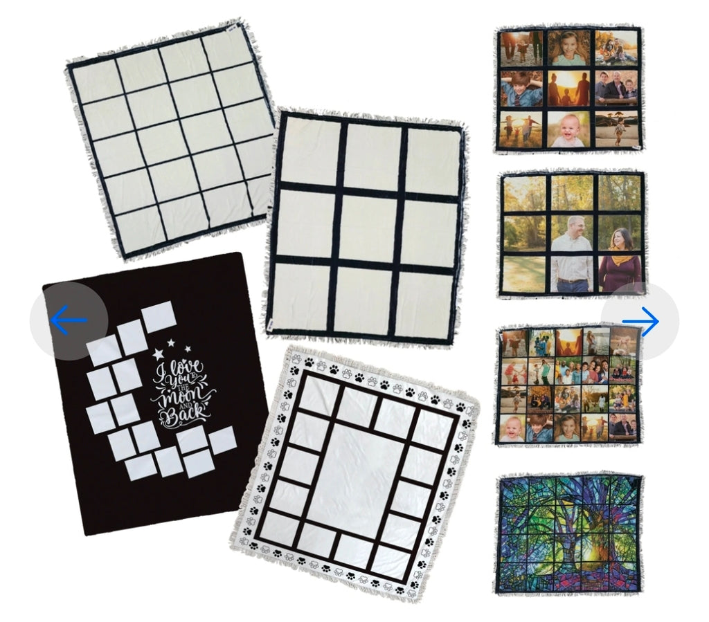 Custom Sublimation Photo Blankets - Personalized Memory Blankets