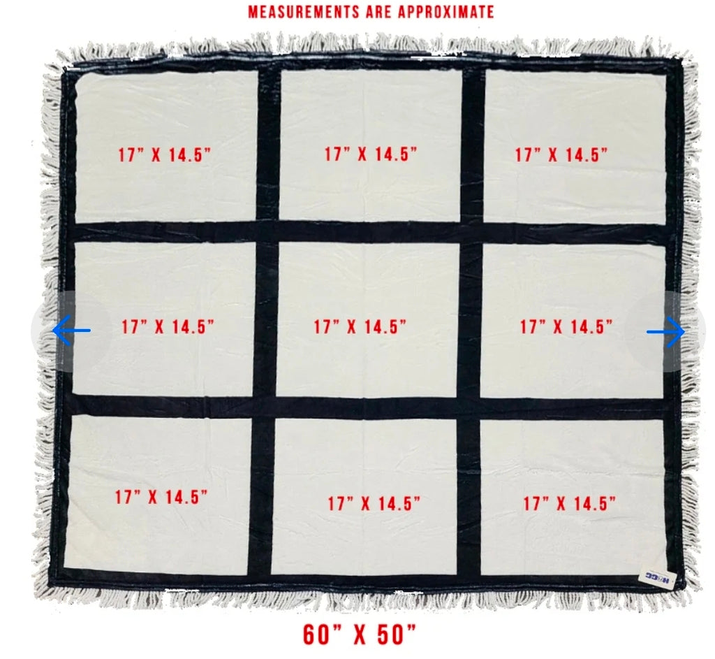 Custom Sublimation Photo Blankets - Personalized Memory Blankets