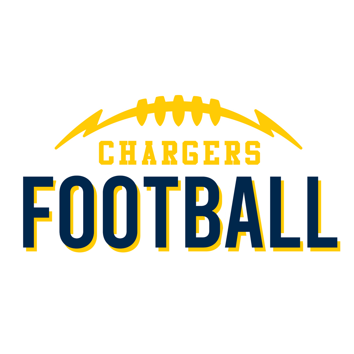 MIO CHARGERS FOOTBALL - TEE / LONG SLEEVE