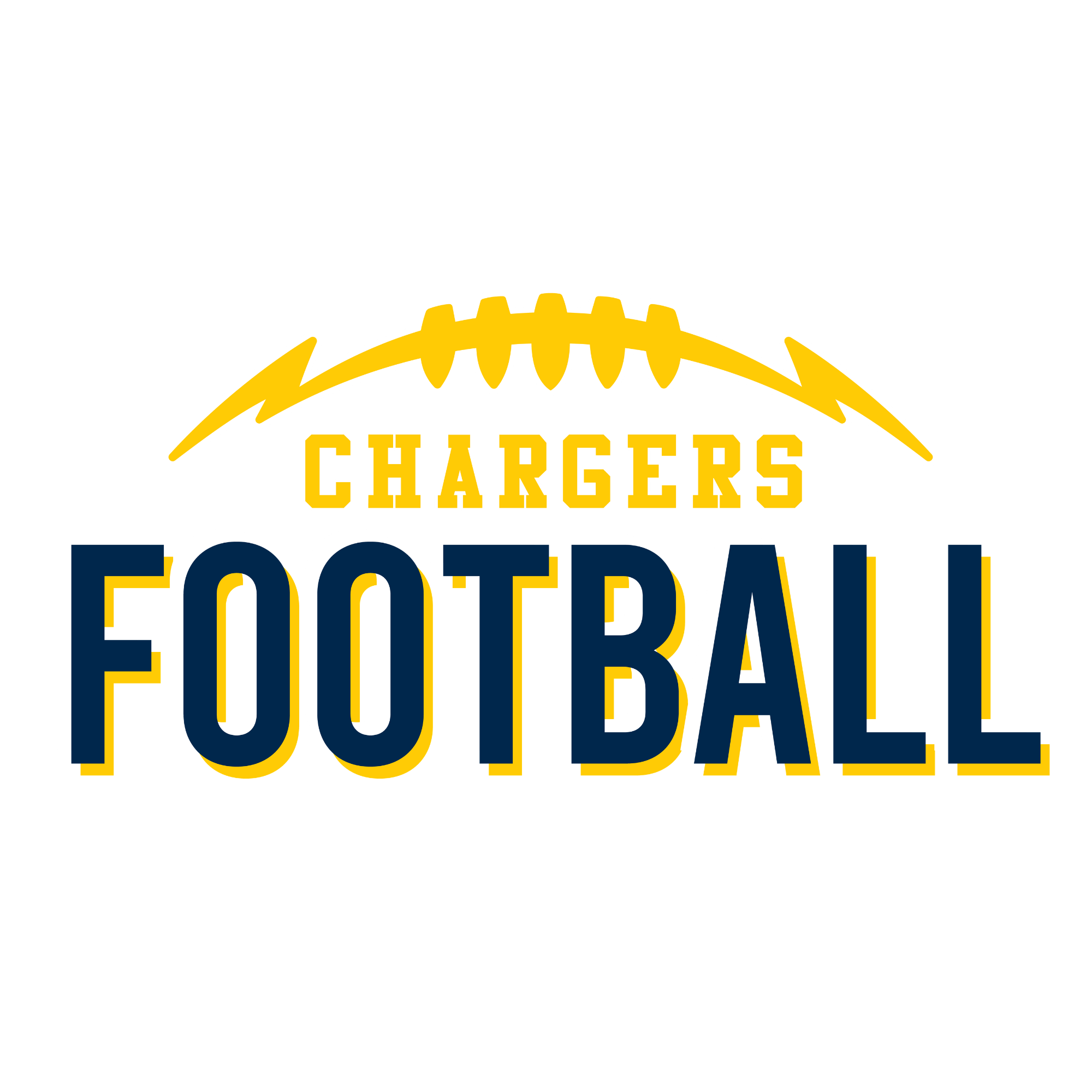 MIO CHARGERS FOOTBALL - HOODIE / CREW NECK