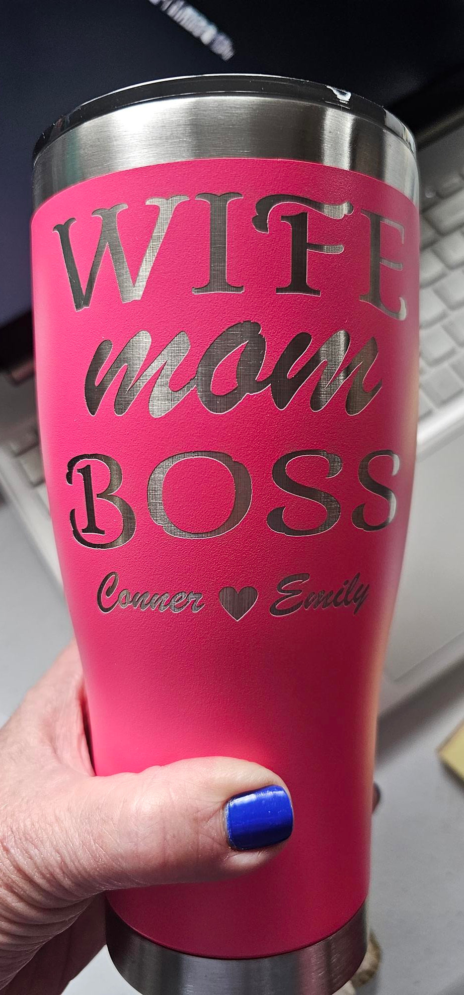 20oz Powder Coated Tumblers - Laser Engraving