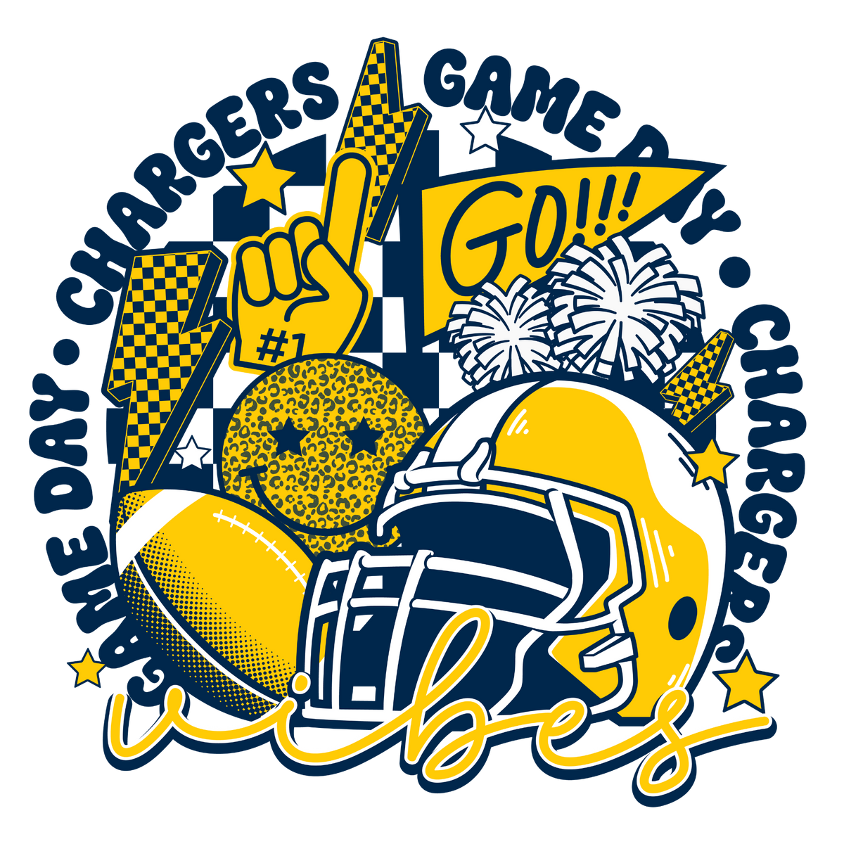 MIO CHARGERS FOOTBALL - TEE / LONG SLEEVE