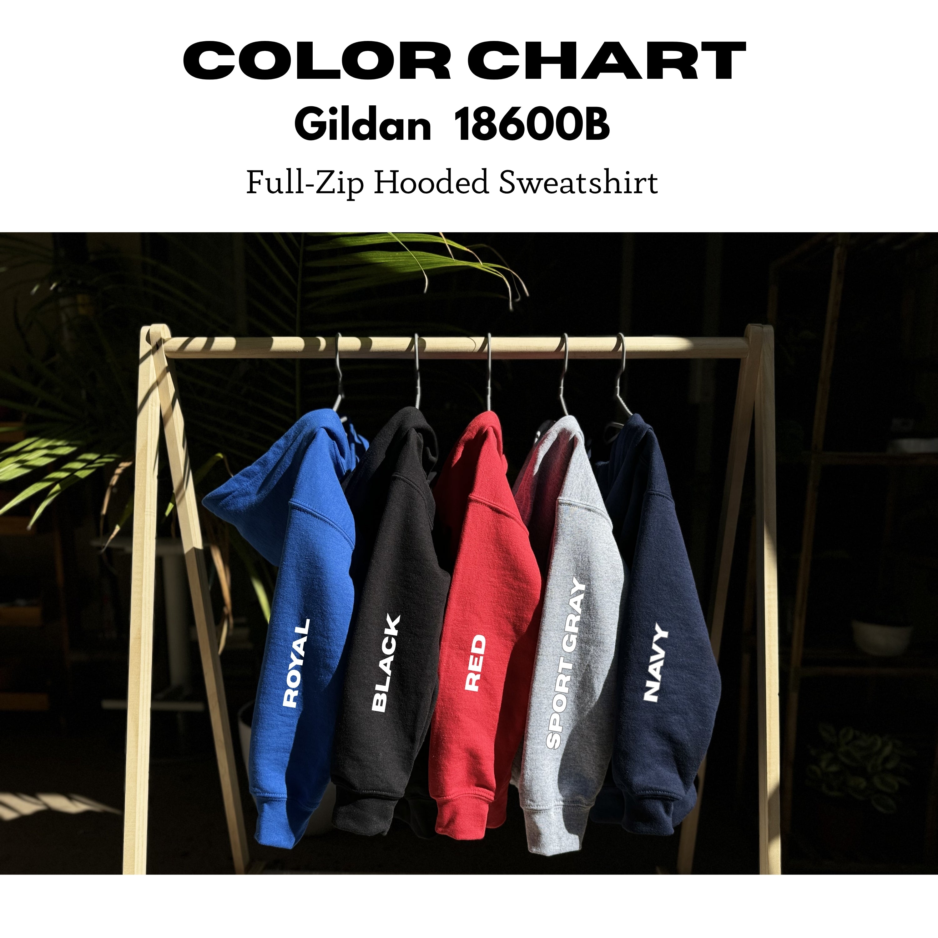 Gildan G186 Adult & G186B Youth Zip-Up Hoodie - Custom Personalized