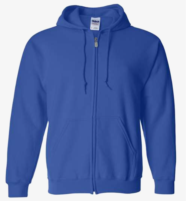 Gildan G186 Adult & G186B Youth Zip-Up Hoodie - Custom Personalized
