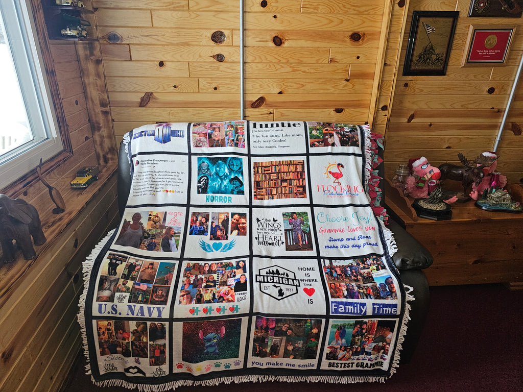 Custom Sublimation Photo Blankets - Personalized Memory Blankets