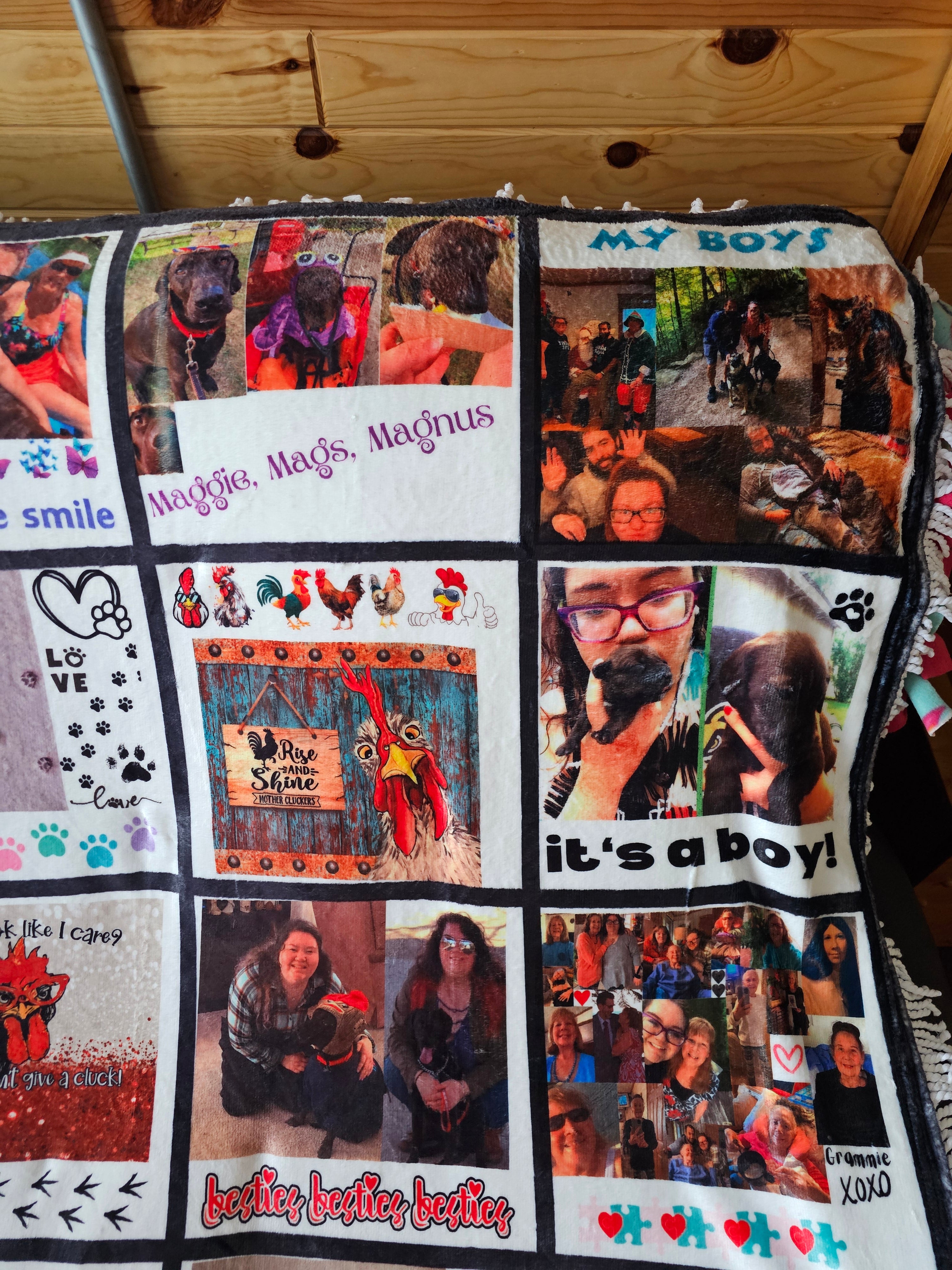 Custom Sublimation Photo Blankets - Personalized Memory Blankets