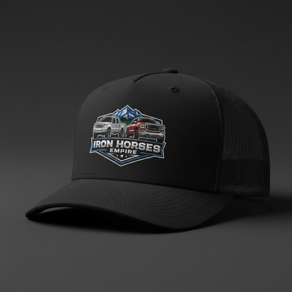 Iron Horses Empire Full Color Die-Cut UV Patch Snapback