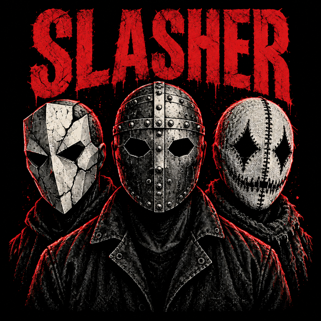 Original SLASHER Halloween apparel graphic
