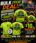 Bulk Crew Deal – Safety Green T-Shirt