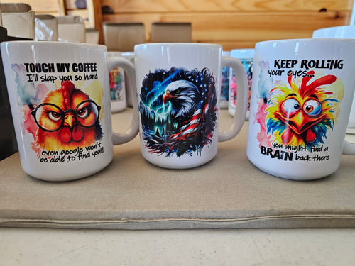 15oz sublimation coffee mug